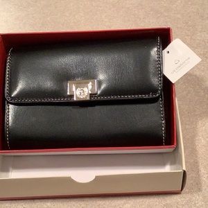 Liz Claiborne black leather wallet